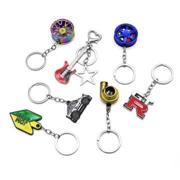3D Zinc Alloy Keychain with Custom Shape