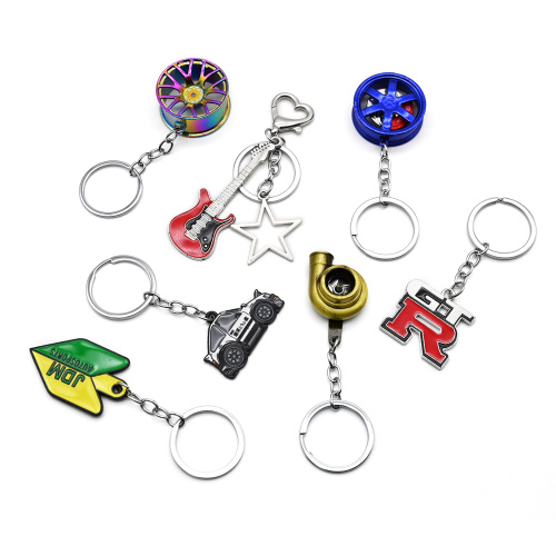 3D Zinc Alloy Keychain with Custom Shape