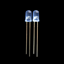 LED azul intermitente de 5 mm con lente azul difusa