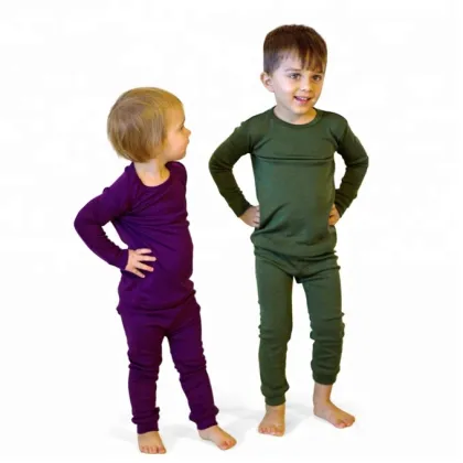 Children Merino Wool Soft Comfortable Thermal Underwear Set