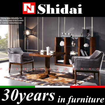ebony classic luxury wooden dining room set / high end furniture dining room sets / modern dining table set A-11