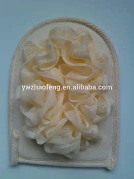 Bamboo natural exfoliating scrub mitt