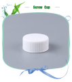 Garrafa de tampa de parafuso de plástico branca personalizada