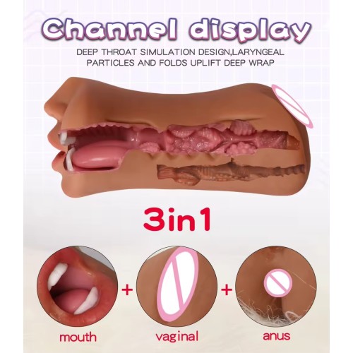 3in1 brinquedo sexual masculino com característica de massagem