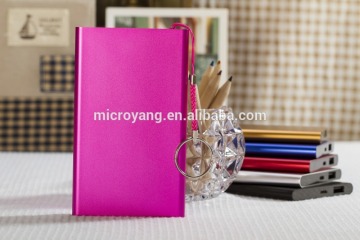 Electronics wholesale OEM 4000mah Aluminum Alloy polymer ultra slim power bank for mobile phones