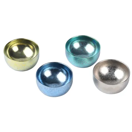 Portable Double-Layer Kung Fu Teacup Set - 6-Piece Titanium Crystallization Tea Set