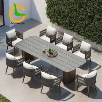 Outdoor Rope Garden Table and Chair Set