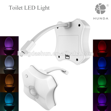 Sanitary design LED night light sensor for toilet illumibowl seat