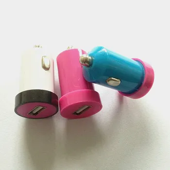 Best Selling Colorful 5v 1000mA car charger Portable universal single usb car charger for all kinds of mobile phone