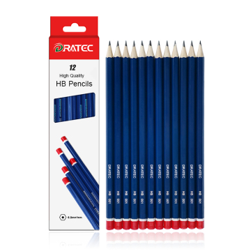 Custom Factory Logo Wooden HB #2 Pencils with Red Dip End for School and Office