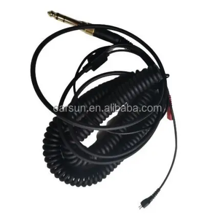 Hot Sale Audio Cable: Durable 3.5mm & 6.5mm Plugs Replacement Spring Coil Cable for Sennheiser Headphones and Earphones