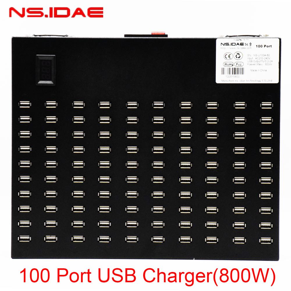 Estação de carregamento USB de 100 portos 800W