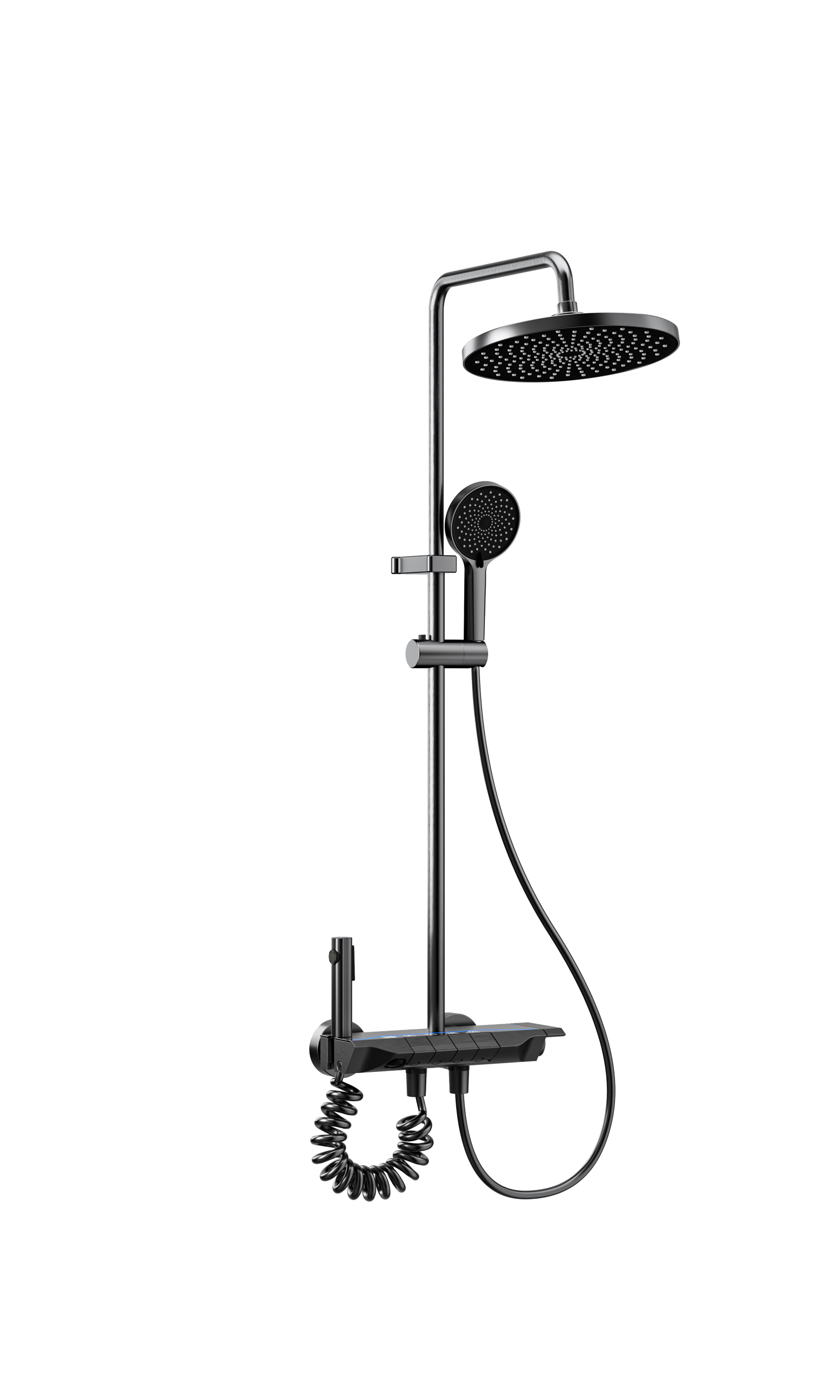 Luxury Shower Set with Digital Display Ambient Light