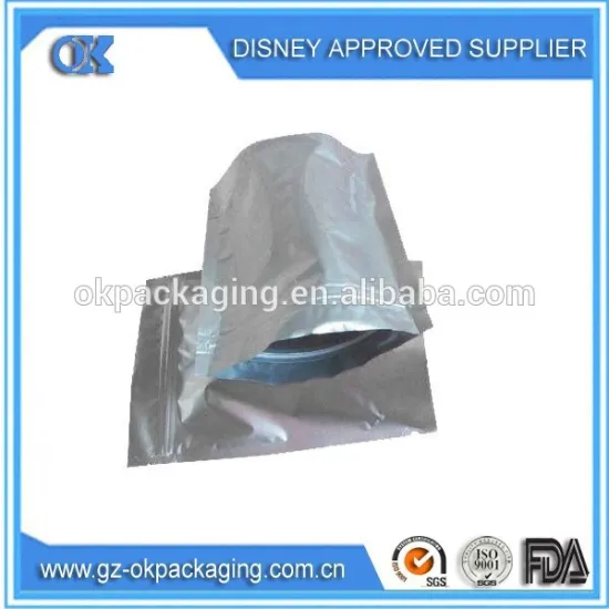 aluminum foil ziplock bag/aluminum foil bag with zipper/aluminum foil toner bag