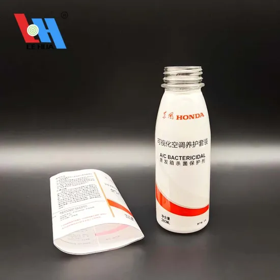 Plastic Shrink Sleeve Wrap For A/C Bactericidal Bottle