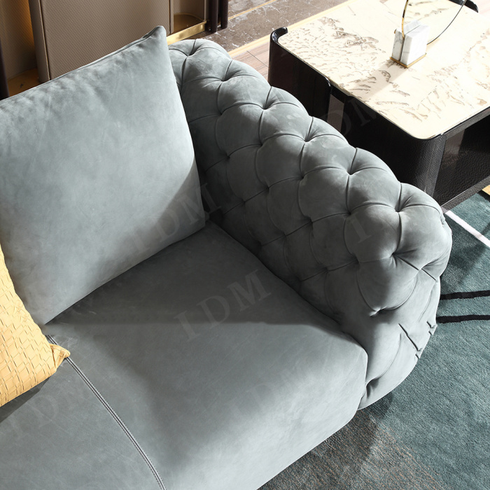 Sofá de móveis de hotel de luxo dois lugares