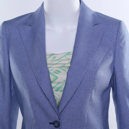 J235 Blazers ladies blue women coat career office work wear clothing formal blazer jacket women