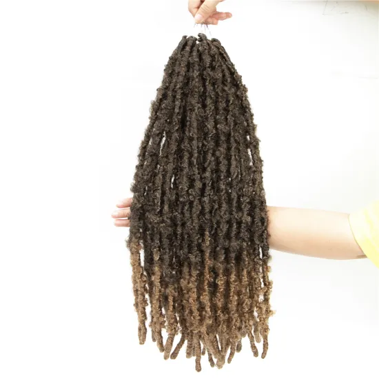 Distressed Butterfly Locs Crochet Hair 20 Inches Handmade Faux Locs Soft Pre-looped Synthetic Braids Hair Extensions for Women