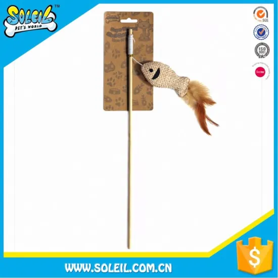 Wholesale Price Popular Design Cat Teaser Toys Grey Cat Stuffed Toy