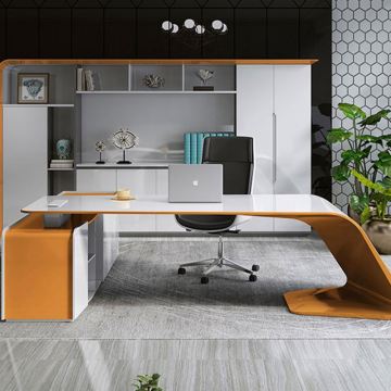 Scrivania per uffici esecutivi a forma di L di lusso