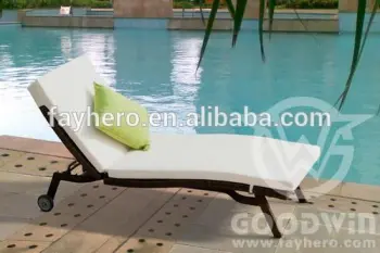 GW3138-L1 Outdoor Furniture Rattan Woven Chaise Lounge for swimming pool