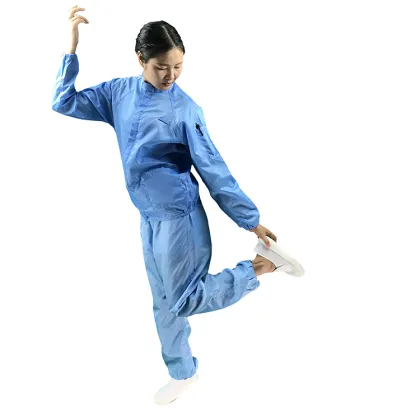 5mm ESD Fabric Blue Anti-Static Safety Work Clothes