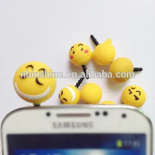 Cute emotional phone anti dust plug , dust plug , anti dust plug