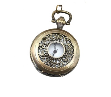 Vintage Style Quartz Antique Metal Decorative Hanging Pocket Watch Gift