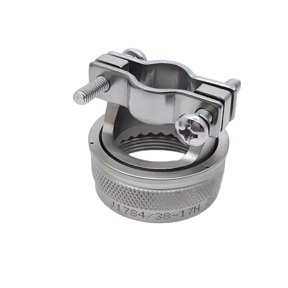 Complete connector assembly (J59926FE35PHN) with integrated backshell and cable conduit (J178438-17N).