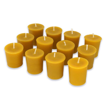 Faire des bougies votives non toxiques en cire d&#39;abeille à vendre