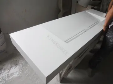 Modified Solid Surface Hand Made Marble Sink Bathroom Wash Basins With Customised