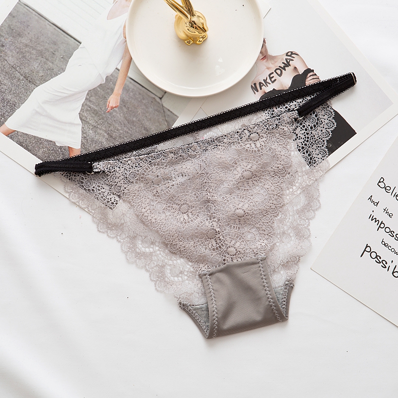 Fashion Panties Women Lace Transparent Underwear Female Sexy Low Rise Briefs Ladies Adjustable Lingerie Ultra-thin Underpants