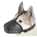 Mesh Dog Muzzle dengan Tali Overhead