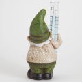 Hand Painted Gnome Rain Gauge Sculpture