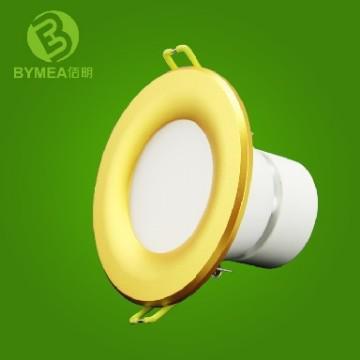 High quality led downlight with smd ce and RoHS approval Golden cover