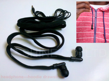 hoodie washable headphone MP3 ipod iphone earphones