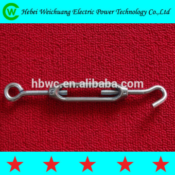 High quality U.S. type drop forged galvanized turnbuckle hook and eye line hardware
