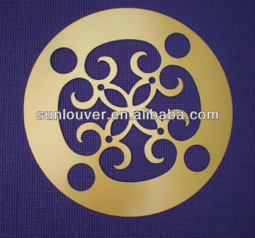 special shape metal plate used as decoration