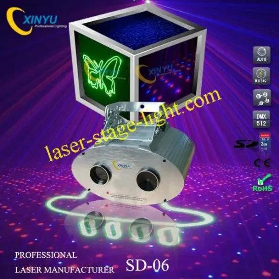 Lcd Display Rb Firefly + Sd Card Green Animation Party Laser Lighting Effect  Sd-06