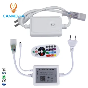 220V Single Color Waterproof LED Strip Lights with EU/US/CN Standard Plugs