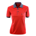 Polo chemise personnalisée manches courtes, coutures multicolores