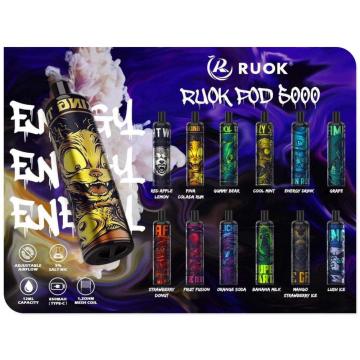 RUOK Energy 5000 Puffs Kit de vape descartável