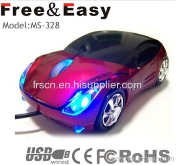 Cool Ferrari Led Car Mouse Promotional Gift 