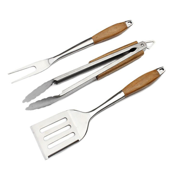 En Kaliteli Ahşap Handalı Barbekü Araçları Seti S/S430