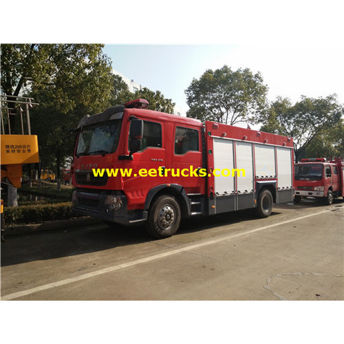 9000L Water Foam HOWO Camiones de bomberos