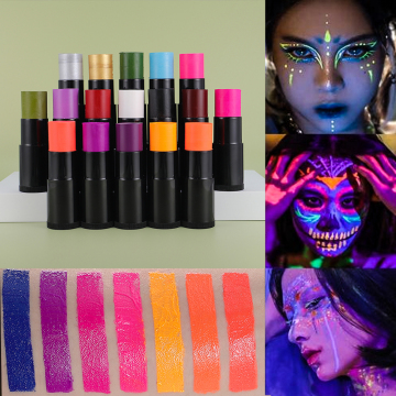 Tongkat cat wajah neon untuk cosplay dan makeup kinerja