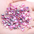 Square wholesale art assorted flat acrylic pink stones