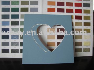 Blue heart shape photo frame mount