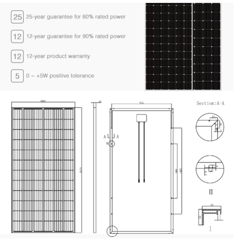 Customized High-Power 380W Solar Panel for Sale