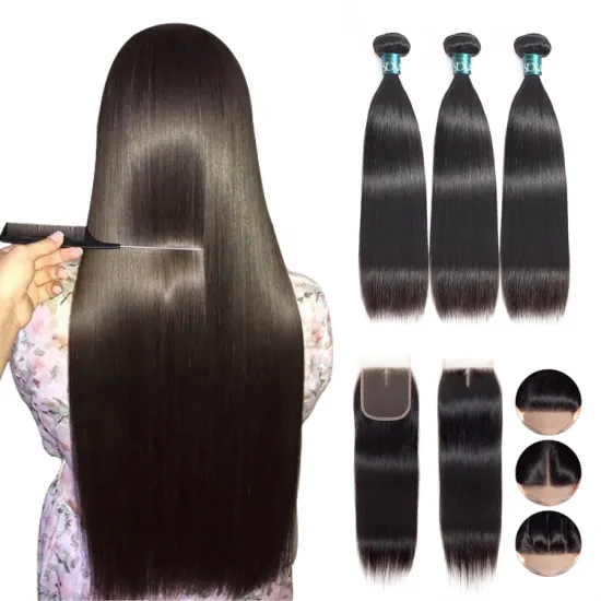12A Brazilian Raw Human Hair Bundles with HD Lace Frontal Closures Mink Cuticle Aligned Virgin Remy Hair Weave Extension Vendors